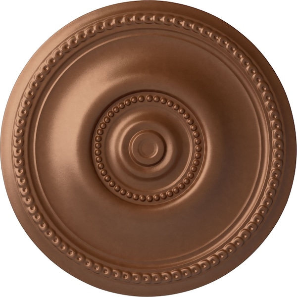 Ekena Millwork Raynor Ceiling Medallion (Fits Canopies up to 6"), Hand-Painted Polished Copper, 20 5/8"OD x 1 3/8"P CM20BEPOS - main